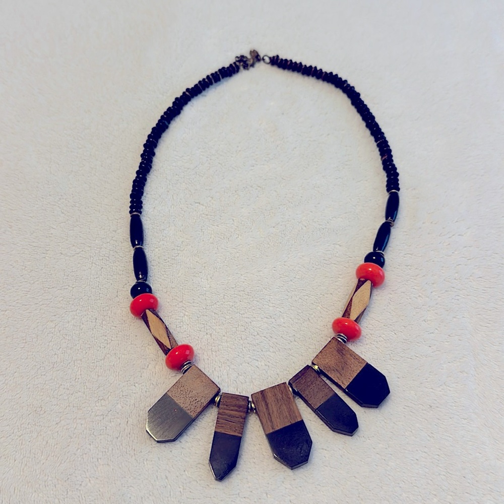 Wooden necklace